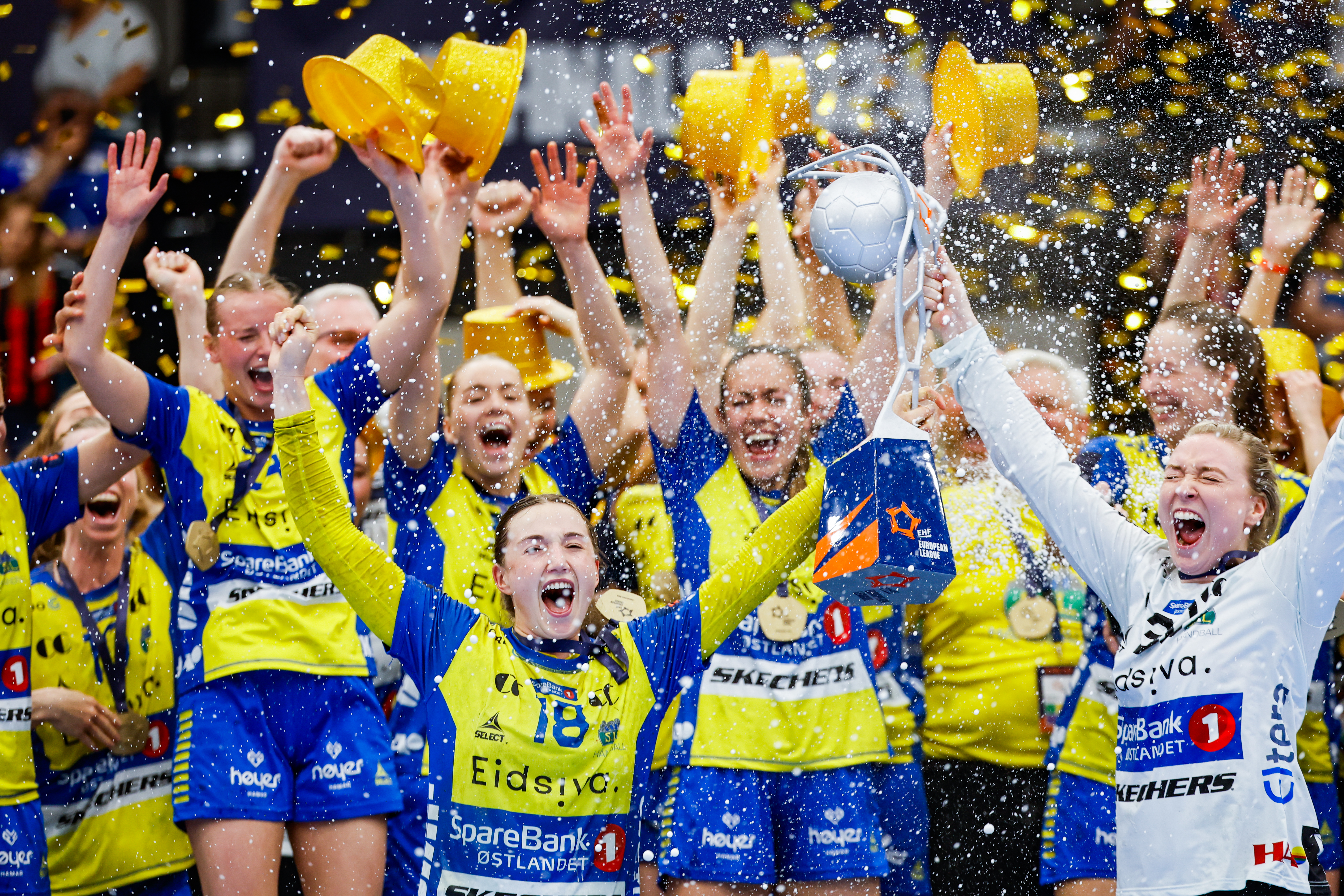 Storhamar raise the trophy in Graz