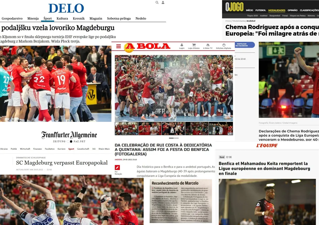 "Gigantes!" How newspapers cover Benfica's glory
